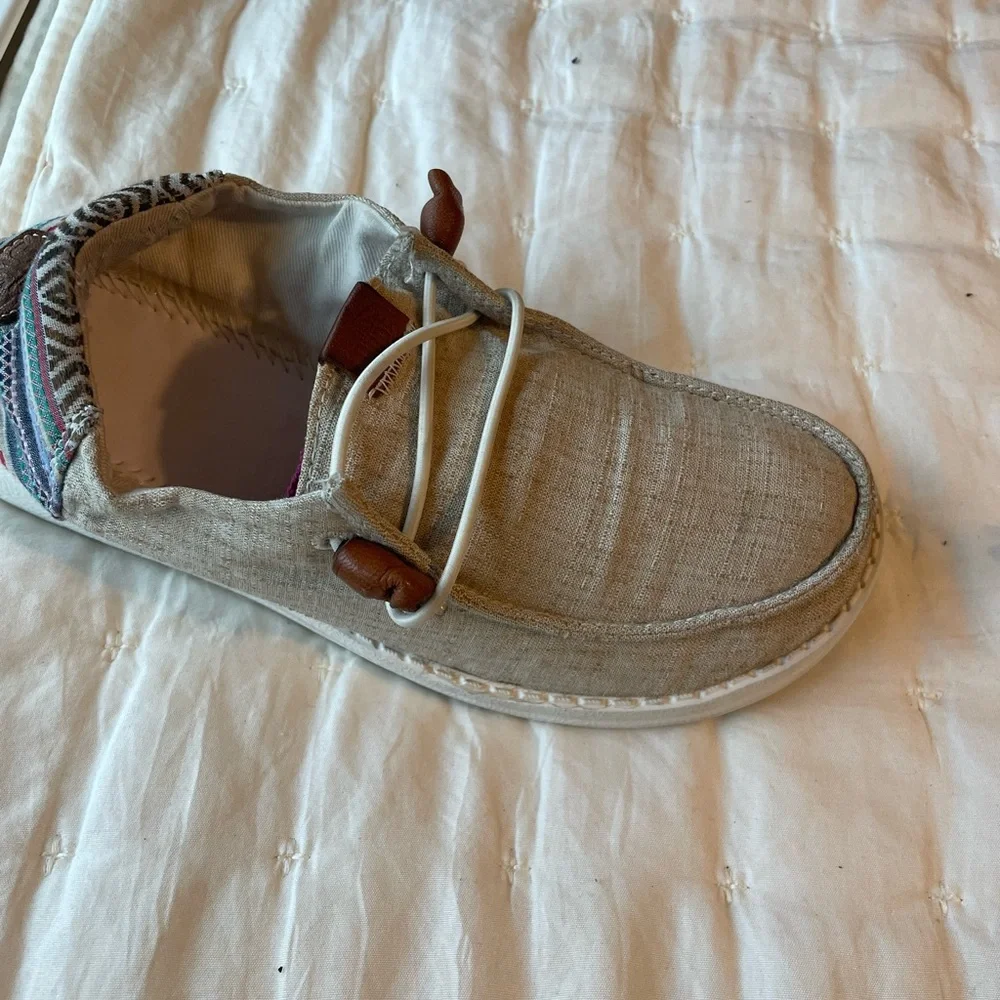 Casual Tan Slip-On Shoes - Picture 2 of 4